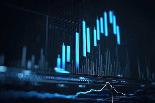 Financial data visualization photo