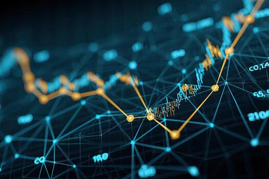 Interactive financial data visualization photo