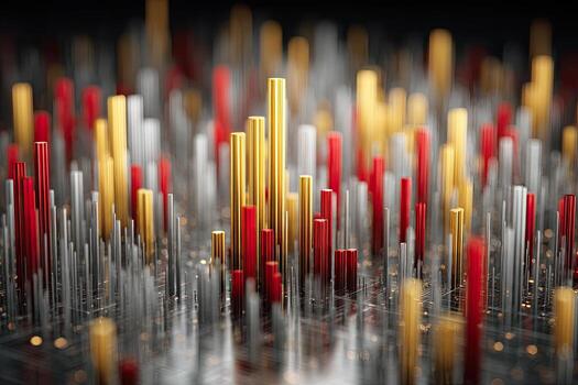Abstract city of data visualization photo