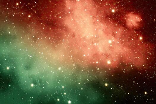 Deep space nebula, vibrant colors photo