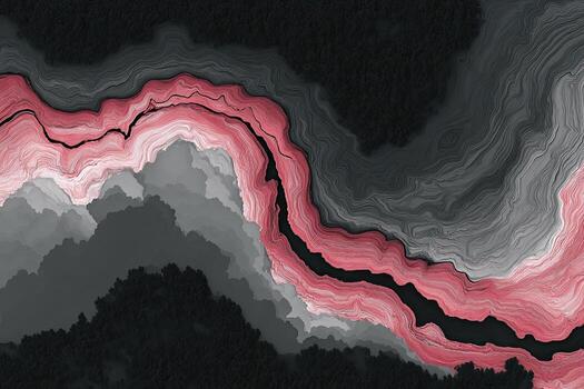 resumen paisaje de fluido, en capas, geológico formaciones foto