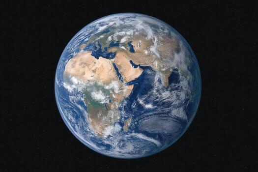 Earth from space, a breathtaking view photo