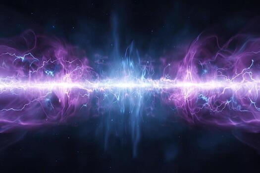 Cosmic energy wave pulses through space photo