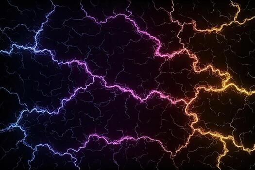 Abstract electric energy pattern photo