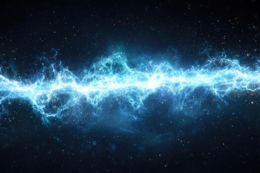 Abstract energy flow across cosmic space photo