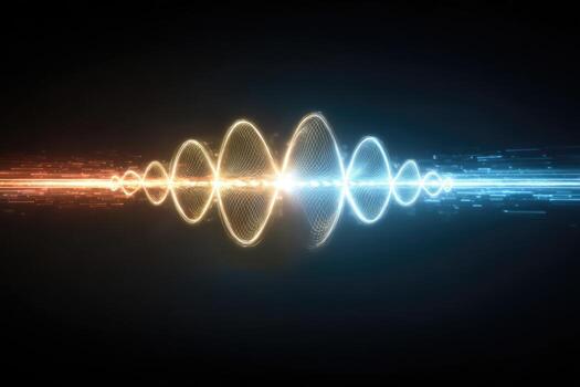 Abstract sonic wave form photo