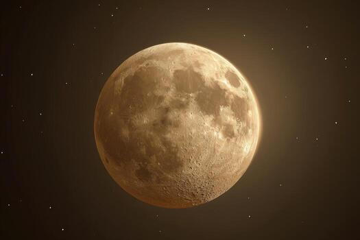 Full moon during a lunar eclipse photo