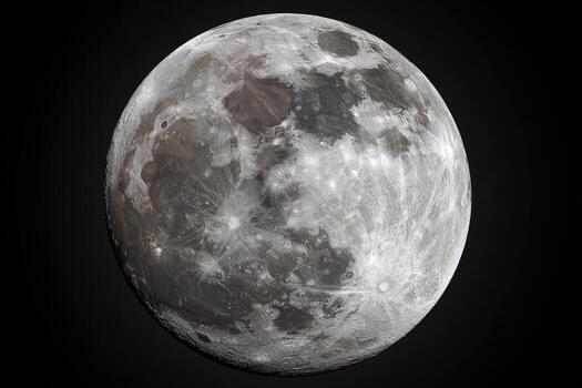 Detailed view of the moon's surface photo