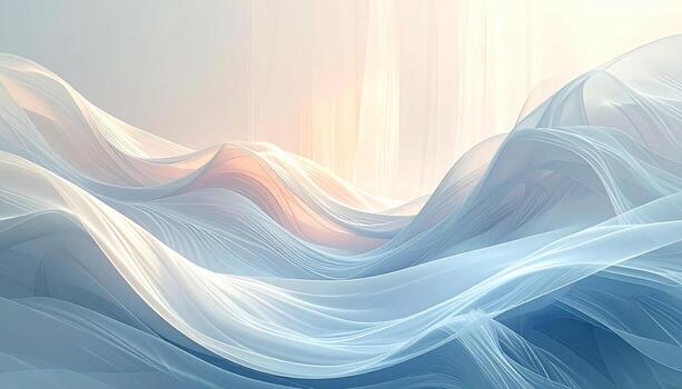 Soft, flowing, light-toned waves photo