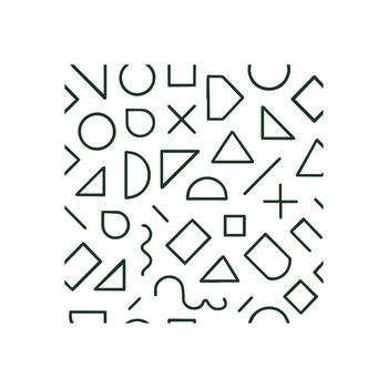 armonioso mezcla de geométrico formas creando un moderno minimalista diseño vector