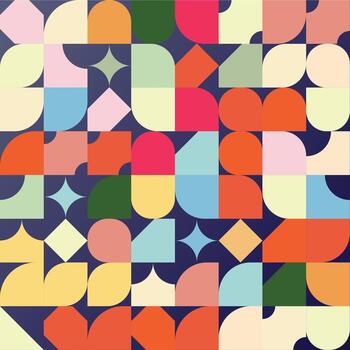 Retro Rectangle pattern vector