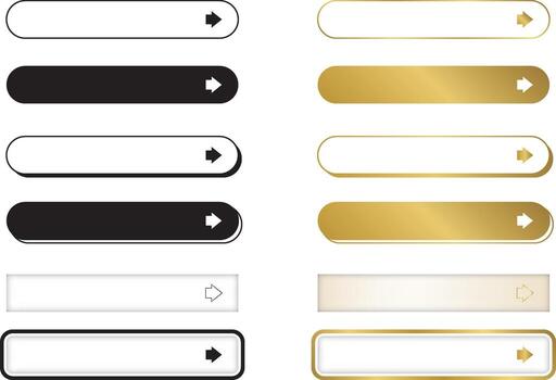 Simple Black and White Check Button vector