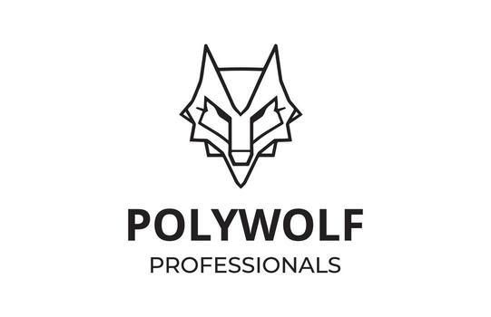 personalizado lobo logo vector