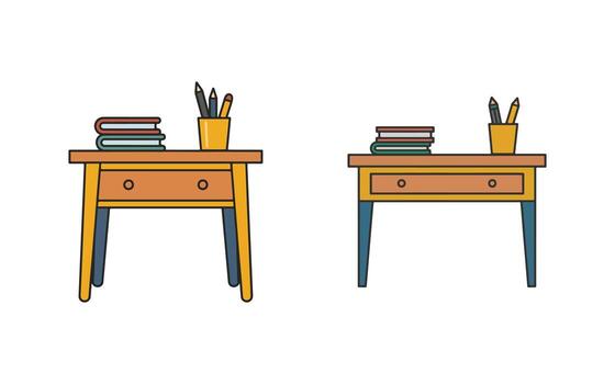 Round table with three legs isolated on transparent background vector