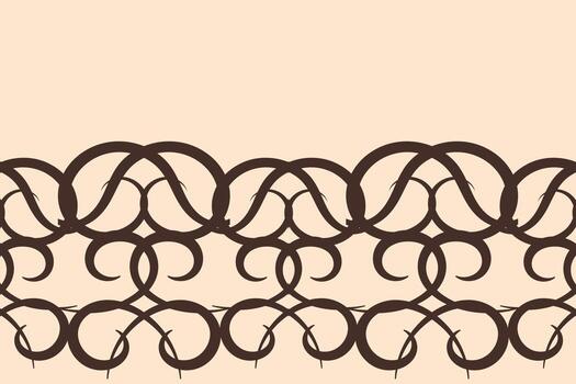 Motif cloth pattern with brown cream color background aztec curtain art for scarf ornament. vector