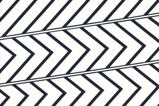 Abstract black and white chevron pattern with parallel lines vector