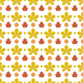 Fall leaves seamless pattern. Autumn background for fabric, clothes, scrapbooking, wrapping vector