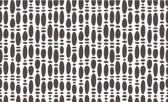 Ellipse oval geometric shapes pattern with a natural retrofuturist flair texture background. vector