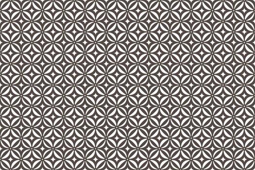 Organic pattern with a star motif texture circle background vector