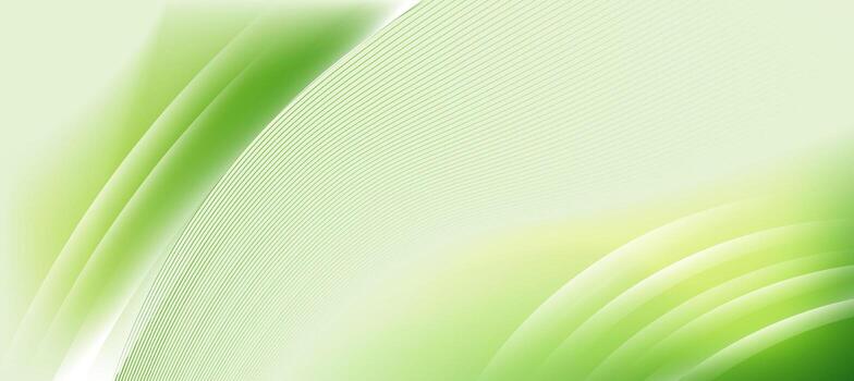 Minimal Abstract Green Wavy Background with Lines vector