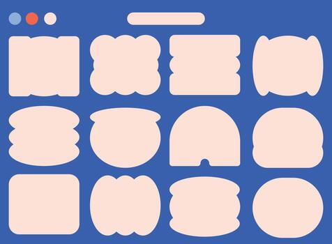 Design template calendar month with cloud shape vector