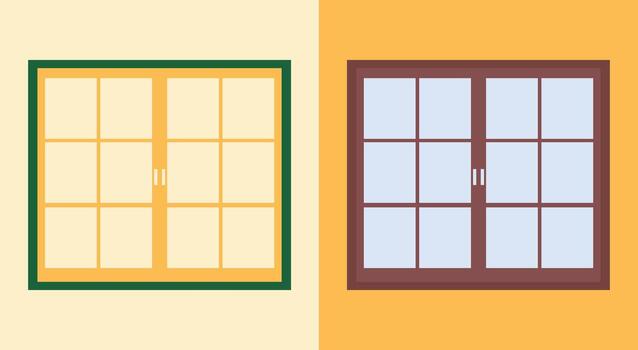 ilustración diseño ventana único resumen vector