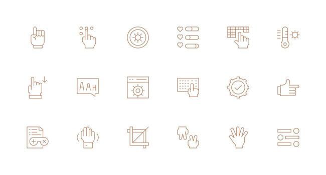 18 Minimal Line Vectors for Option Theme Scalable Icons for All Themes
