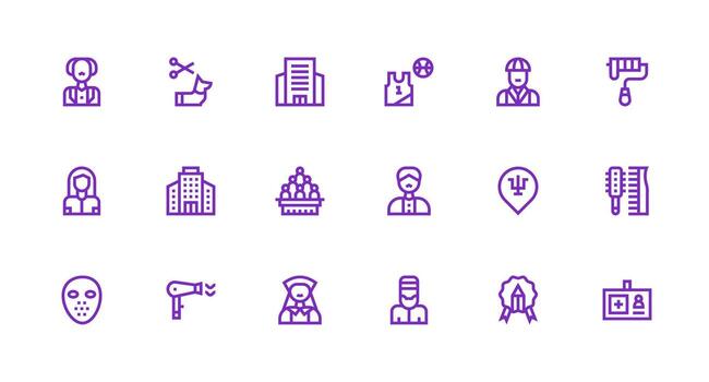 Strong Stroke Line Style Professional Icons with 18 Vectors Optimized Icon Pack for Digital Products