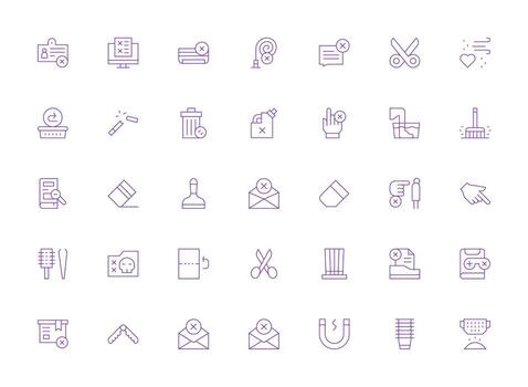 35 Light Line Icons for Remove Graphics Icons Built for Visual Consistency Pack vector