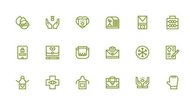 Protect including 18 Strong Stroke Line Illustrations Icons Built for Visual Consistency Pack vector