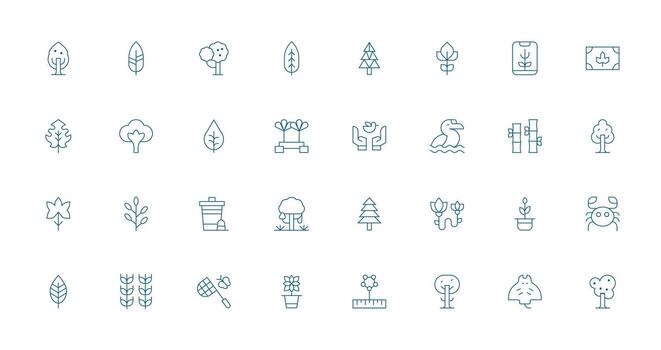 Thin Line Icons from Ecology Set with 32 Vectors Reliable Icons for All Interfaces