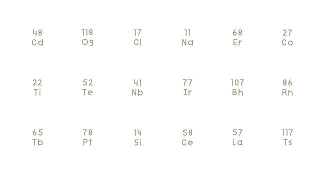 Minimal Line Icons from Element Symbol Set with 18 Vectors Organized Pack for Project Assets