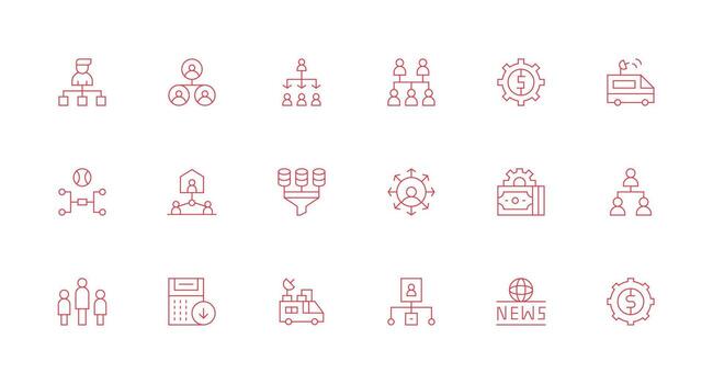Minimal Line Style Reporting Icons with 18 Vectors Clean Icon Pack