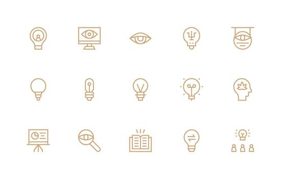 15 Regular Line Designs for Insight Icons Icons Built for Visual Consistency Pack vector