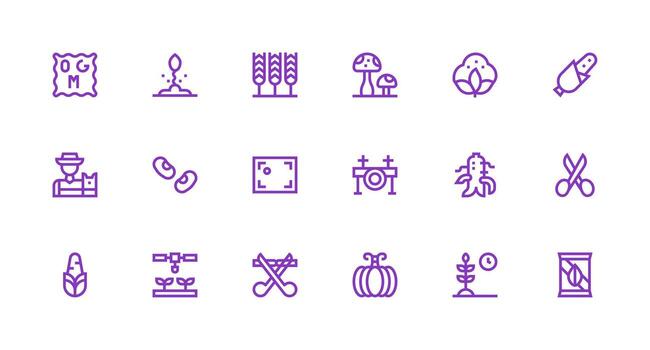 fuerte carrera línea íconos desde cosecha conjunto con 18 vectores universal icono paquete