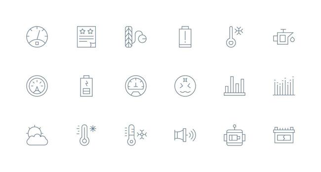 Minimal Line Icons from Low Set with 18 Vectors Clean Icon Pack