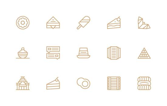 Layered including 15 Regular Line Illustrations Clean Icon Set Icon Pack for UI Projects vector