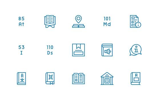 15 Reference Icons in Regular Line Aesthetic Icons Built for Visual Consistency Pack vector