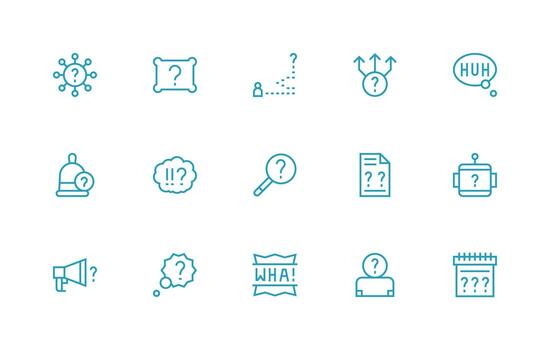 Unknown including 15 Regular Line Illustrations Simple Icons for Interface and Wireframes vector