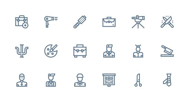 profesional diseño íconos presentando 18 en fuerte carrera línea estilo completar icono haz para web diseño vector