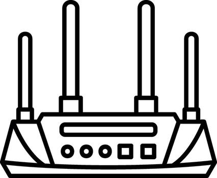 Wireless Internet Router vector