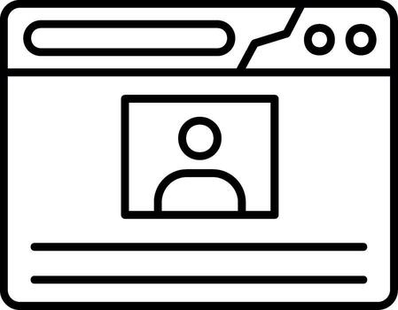Web Browser Application vector