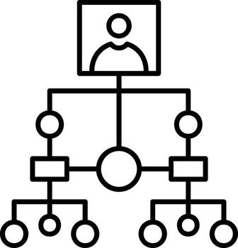 Hierarchical Structure Chart vector