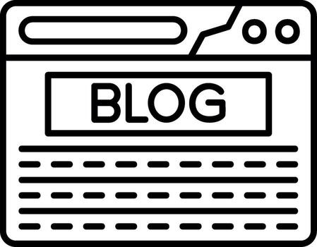 Blogging Content Strategy vector