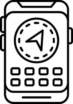 sistema de navegación gps vector