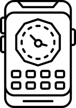 temporizador de reloj de pared vector