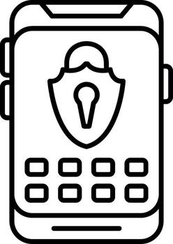 bloquear seguridad sistema icono vector