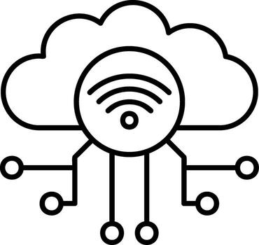 Cloud Data Storage vector