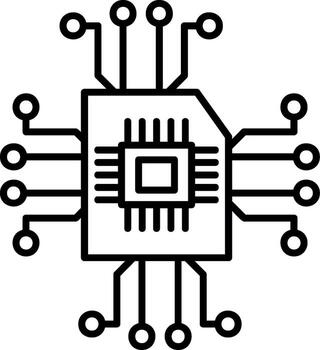 Technology Micro Chip vector