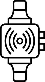 Digital Smartwatch Tracker vector